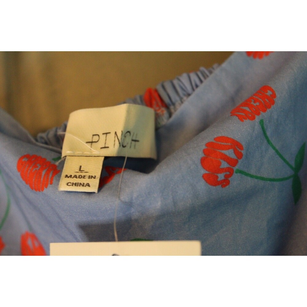 Pinch Boutique Dress Tank Cherries Blue Size Large NEW With Tags - Picture 5 of 10
